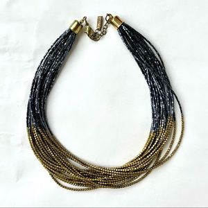 Ink + Alloy beaded statement necklace
